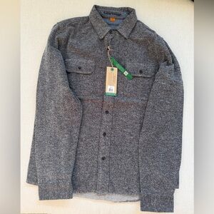 Tailor Vintage Men's Gray Shirt Jacket - New with Tags